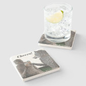 Mummy & Werewolf Drink Fantasy Barware Onderzetter (Zijkant)