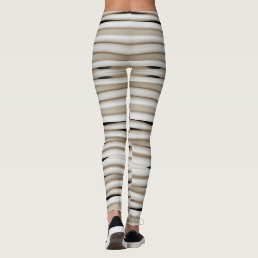 Mummy Wrap Bandage Wrapping Spooky Halloween Leggings (Achterkant)