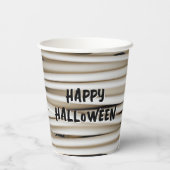 Mummy Wrap Bandage Wrapping Spooky Halloween Papieren Bekers (Achterkant)