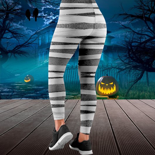 Mummy Wrap Bandages Grunge Verdrietig Halloween Leggings
