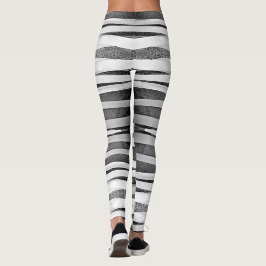 Mummy Wrap Bandages Grunge Verdrietig Halloween Leggings (Achterkant)