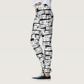 Mummy Wrap Bandages Halloween Wit & Zwart Leggings (Links)