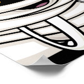 Mummy Wrap Face Easy Halloween Costume Poster (Hoek)