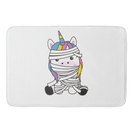 Mummycorn Unicorn Mummy Halloween Costume Badmat (Voorkant)