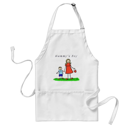 Mummy's Boy Apron (blond) Standaard Schort (Voorkant)