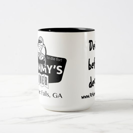 Mummy's Diner mok - Dood voor decaf (Center)