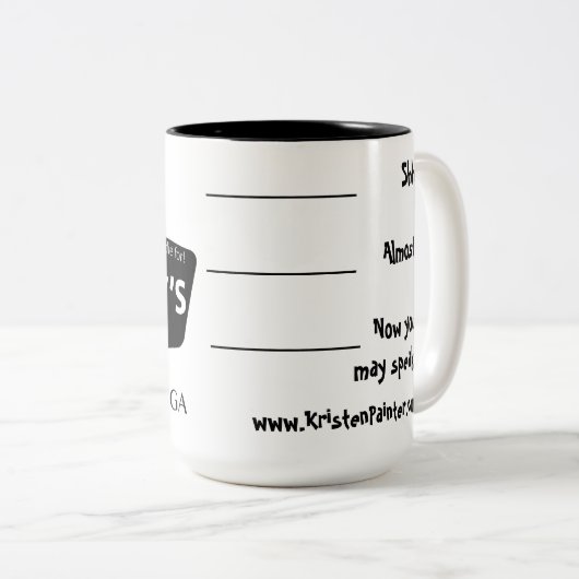 Mummy's Diner mok - tolerantieniveaus (Voorkant rechts)