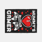 Mummy's Favorite Gamer Funny Boys Kids Valentine's Fleece Deken (Voorkant (Horizontaal))