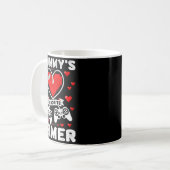 Mummy's Favorite Gamer Funny Boys Kids Valentine's Koffiemok (Voorkant links)