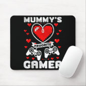 Mummy's Favorite Gamer Funny Boys Kids Valentine's Muismat (Met muis)