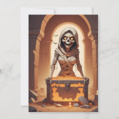 Mummy's kattenkwaad – Halloween cadeaukaart Feestdagenkaart (Voorkant)