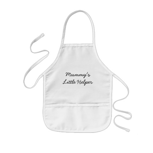 Mummy's kleine helperapron kinder schort (Voorkant)