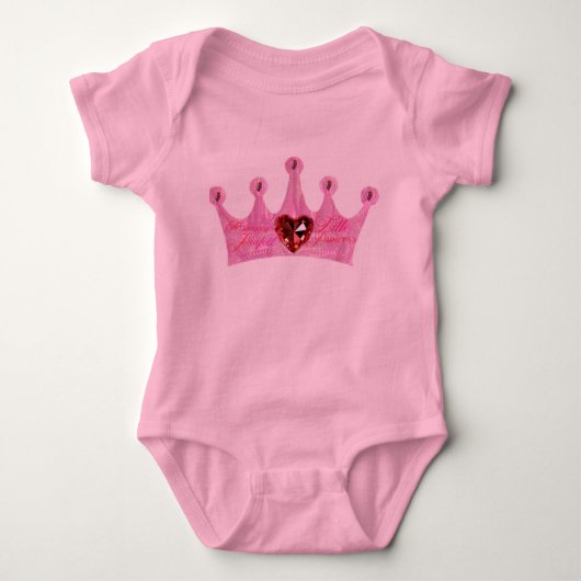 Mummy's kleine prinses Baby Creeper Romper (Voorkant)
