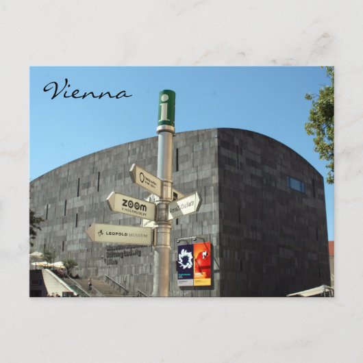 mumok wenen bord briefkaart (Voorkant)