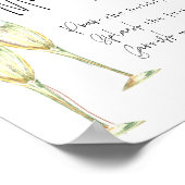 Mumosa Bar Roze & Blauw Ballon Geslacht onthullen  Poster (Hoek)