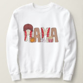 Mum's baseball sweater t-shirt, mother's day  (Design voorkant)