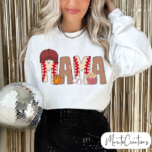 Mum's baseball sweater t-shirt, mother's day 