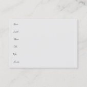 Mums Floral Plant Wooden Boards  Visitekaartje (Achterkant)