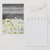 Mums Floral Plant Wooden Boards  Visitekaartje (Voorkant / Achterkant)