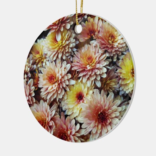 Mums Keramisch Ornament (Links)