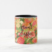 Mums, koffie, Floral Mok (Midden)