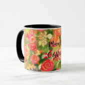 Mums, koffie, Floral Mok (Voorkant links)