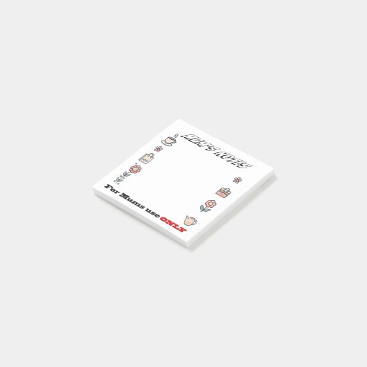 Mum's Notes - Post-it Note Design (Schuin)
