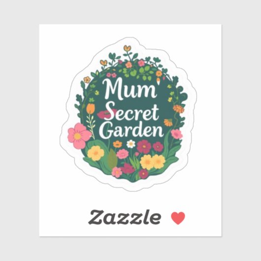 Mums Secret Garden Aesthetic Flower Sticker (Vel)