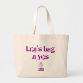Mums voor verandering canvas tas. grote tote bag (Voorkant)