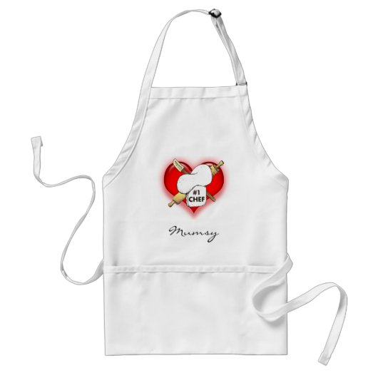 Mumsy Chef Apron Standaard Schort (Voorkant)