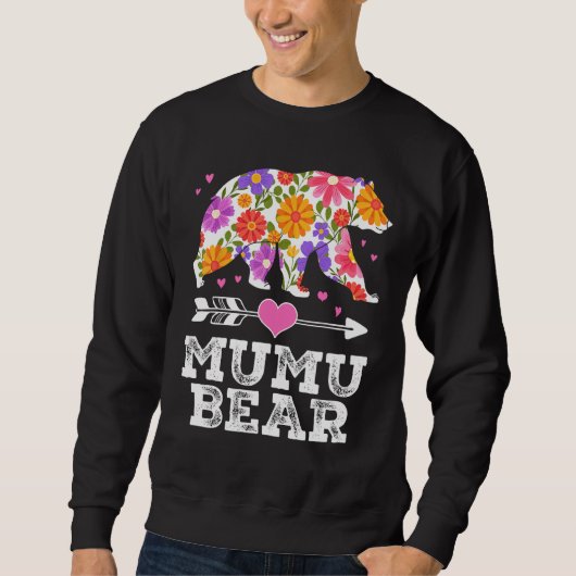 MuMu Bear Floral Mother s Day  Matching Family Trui (Voorkant)