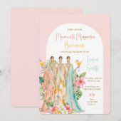 Mumu's en Margaritas Tropical Bachelorette Party Kaart (Voorkant / Achterkant)