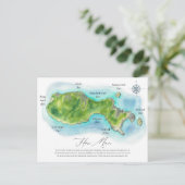 Mun Island Postcard Feestdagenkaart (Staand voorkant)