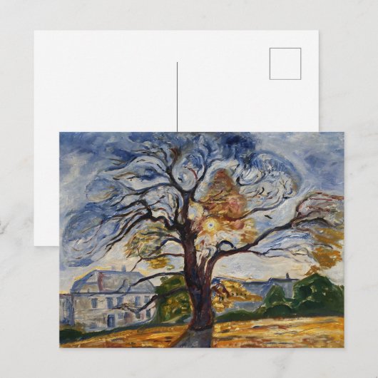 Munch De Eik Expressionistische Natuur Kunst Briefkaart (Voorkant / Achterkant)