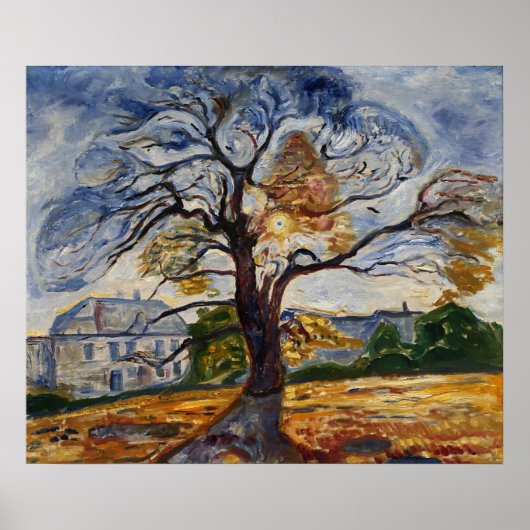 Munch De Eik Expressionistische Natuur Kunst Poster (Voorkant)