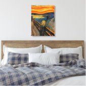 Munch de Schreeuw Canvas Print (Insitu (Slaapkamer))
