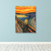 Munch de Schreeuw Canvas Print (Insitu (Houten vloer))