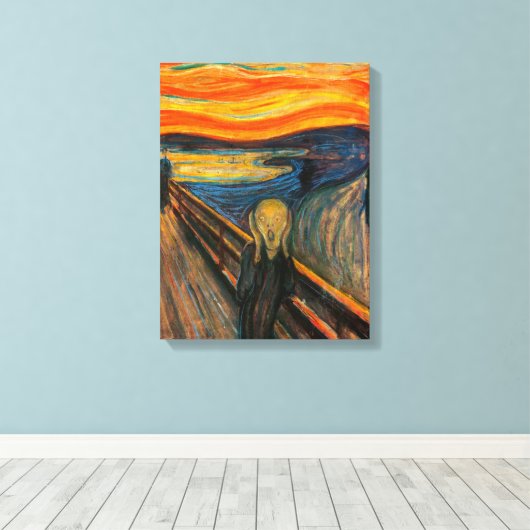Munch de Schreeuw Canvas Print (Insitu (Houten vloer))