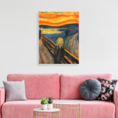 Munch de Schreeuw Canvas Print (Insitu (Woonkamer))
