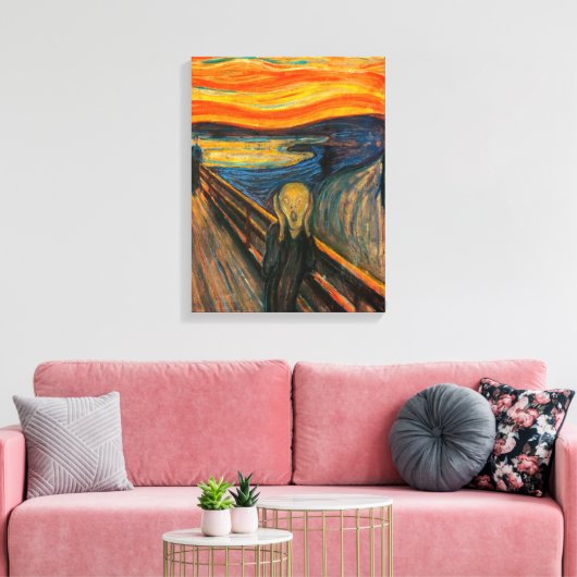 Munch de Schreeuw Canvas Print (Insitu (Woonkamer))
