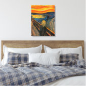 Munch de Schreeuw Canvas Print (Insitu (Slaapkamer))