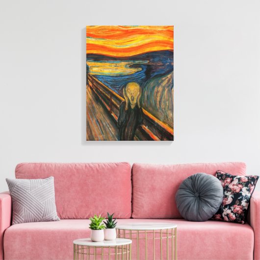 Munch de Schreeuw Canvas Print (Insitu (Woonkamer))