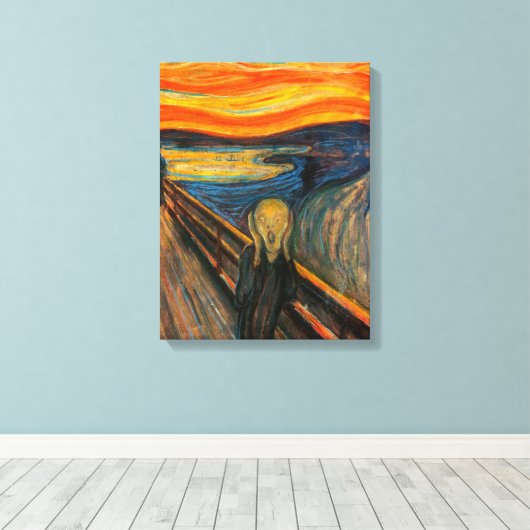 Munch de Schreeuw Canvas Print (Insitu (Houten vloer))