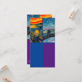 Munch, De Schreeuw, Kunst Boekmerk Kaart (Voorkant / Achterkant in situ)