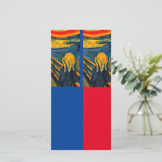 Munch, De Schreeuw, Kunst Boekmerk Kaart (Staand voorkant)