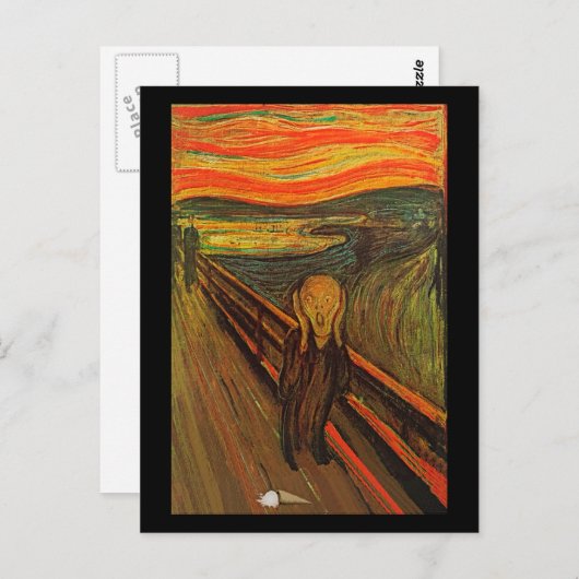 Munch - het ijsscheurtje briefkaart (Voorkant / Achterkant)