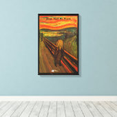 Munch - het ijsscheurtje canvas afdruk (Insitu (Houten vloer))