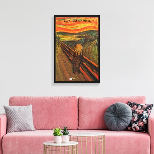 Munch - het ijsscheurtje canvas afdruk (Insitu (Woonkamer))