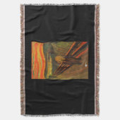 Munch - het ijsscheurtje deken (Voorkant Verticaal)