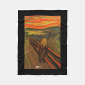 Munch - het ijsscheurtje fleece deken (Voorkant)
